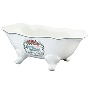 KINGSTON BRASS Savon Superfins 8" Slipper Clawfoot Tub Decorative Soap Dish, White BATUBFLW